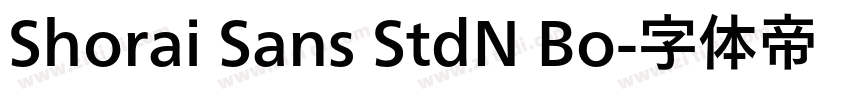 Shorai Sans StdN Bo字体转换